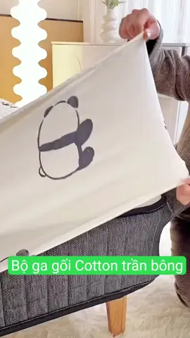 Bộ ga gối Cotton đũi trần bông hoạ tiết#gagiuong #bogagoi #bogagiuong #bogagoicotton #gagoitranbong #trend #xuhuong 