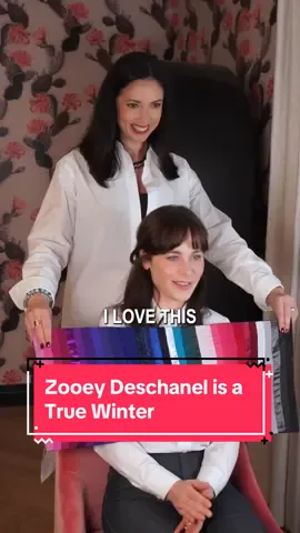 Color Analysis Session with beautiful @zooeydeschanel  It was such a pleasure to meet in person! 🥰  During the analysis, it became clear as day that Zooey is a 100% True Winter!  Sorry, True Summers, but muted colors were washing Zooey out, making her complexion appear pale.  I was shocked at how evident it was to see the True Winter colors work on Zooey. ✨Her face gained more definition, her beautiful blue eyes became more sparkling and vivid, and her skin was glowing!  Perfection! Thank you, Zooey, for having us! Enjoy your gorgeous palette! ♥️ #zooeydeschanel #16seasonscoloranalysis #juliadobkine #agilestyling #ColorAnalysis #SelfColorAnalysis #ColorJourney #PersonalStyle #ColorAnalyst #ColorPalette #ColourPalette #PersonalColorAnalysis #PersonalStyle #ColorConsultant #ColorExpert #ColorJourney #ColorTheory #ColorCoordination #DiscoverYourColors #StyleTransformation #WardrobeRevamp #FashionInspiration #ExpressYourStyle #PersonalStylist