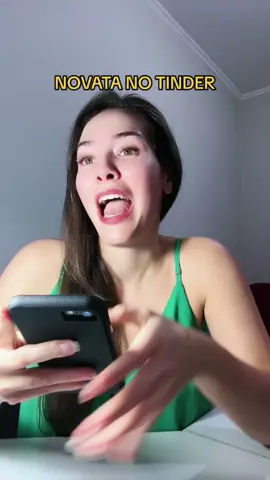 Animação de novata no tinder é sempre assim kkkk #tinder #dublagem #atuando 