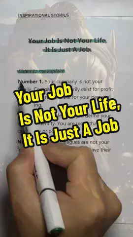 Your Job Is Not Your Life, It Is Just A Job. #series #Mistakes #Job #Workplace #Friends #life #quotes #quotes #mindset #motivation #inspirationalstories #company #colleagues 