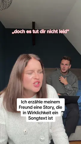 Um welches Lied handelt es sich ?! 👀🤣 Er war komplett verwirrt !! #couplecomedy #songtext #fyp #fy #fürdich 
