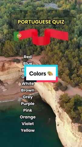 Translate these 12 colors into Portuguese 🇵🇹, make sure to tell score in comments  #portuguese #portuguesequiz #learnportuguese #easyportuguese #portugueselesson 