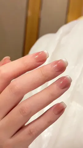 How about this square and short nail length ? #ASMR #pressonnails #pressons #SmallBusiness #handmade #shortnails #frenchnails 