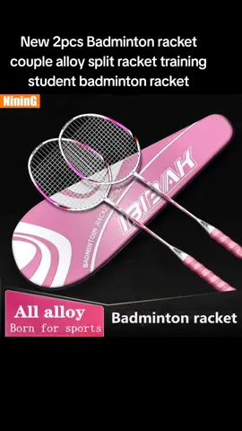 New 2pcs Badminton racket couple alloy  #birthday #badminton #begkuning #gift #murah 