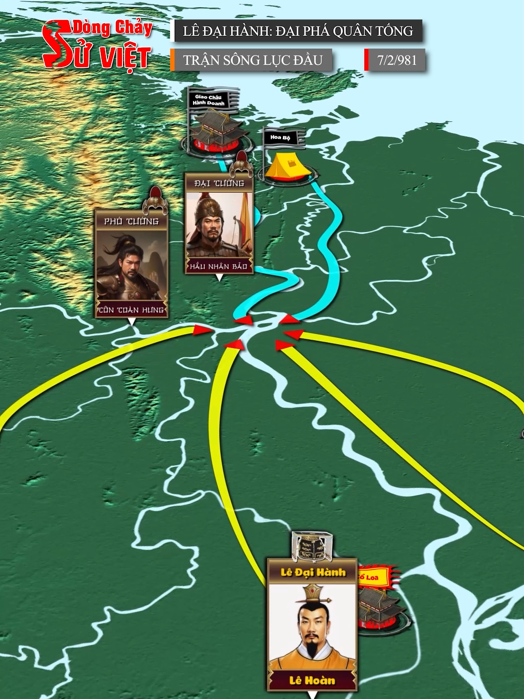 Trận chiến sông Lục Đầu và Tây Kết | Dòng Chảy Sử Việt | Lê Đại Hành phá Tống Bình Chiêm (p5) #dongchaysuviet #phatongbinhchiem #lichsuvietnam #lichsu #vietnam #ledaihanh #daicoviet 