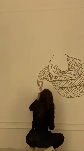 Mural art 🩵 #art #mural #murals #decorateroom 