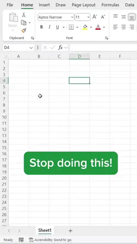 Excel Tip You Should Know Years Ago #excel #exceltips #exceltricks #data #viral #fyp #trending #office365 #sheets #educational #learning 