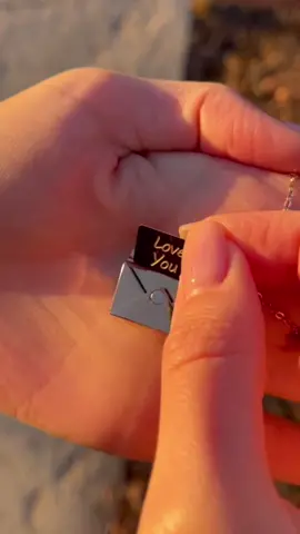Ending Soon: 50% OFF + Free Shipping. A unique Valentine's Day Gift. ❤️                This special and delicate necklace symbolizes the simple act of sharing love with those we care about.                             #Love #gift #giftforher #luveletter #giftideas #loveletter #loveletternecklace 
