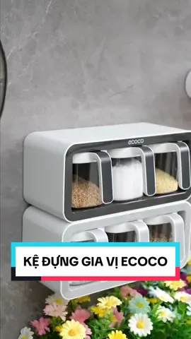 Kệ đựng gia vị nhà Ecoco tiện lợi cho nhà bếp thông minh #nghienbep #yeubep #kegiavi #kedunggiaviecoco #kedunggiavinhabep #viral #trending 