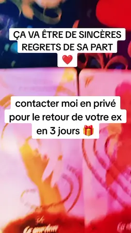 ÇA VA ÊTRE DE SINCÈRES REGRETS DE SA PART ️ #cartomancie #tiragedecarte #sentimental #tiragedecarte #amour #tiktok #tarot #tiktokfrance #guidancedujour #france🇫🇷 #francecouple #belgique #consultation #bienveillance #retouraffectif #tiktokbelgique #cartomancie 