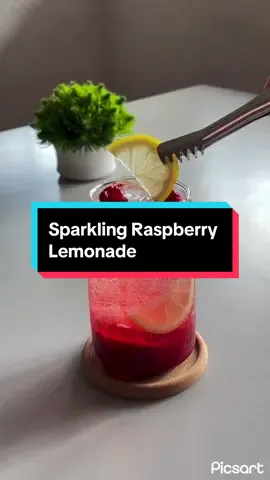 Sparkling Raspberry Lemonade Recipe 1 small cup fresh raspberry 1-2 tbsp sugar Lemon juice Mix it Ice cubes Sparkling water #homecafe #cafe #aestheticdrinks #aestheticdrinkscreation #raspberry #lemonade #sparkling #contentcreator #videocreator #borneo #malaysia #tiktokmalaysia #tiktok 