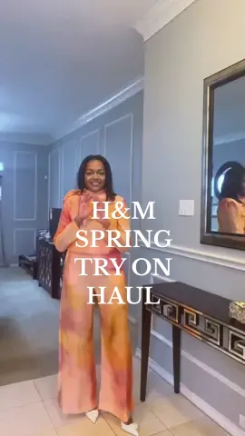 H&M Spring Fashion Try On Haul. Sharing some fails and some wins! 😌 The H&M two piece tie dye effect set is perfect! Id def switch out the shoe and bag combo to something more cohesive. I was rushing. 🤷🏾‍♀️ Follow me on my LTK lnk in bio to get direct lnk to shop!! #hmhaul #hmgetthelook #tryonhaul #shoppinghauls #springfashion2023 #blackgirlfashion @H&M 