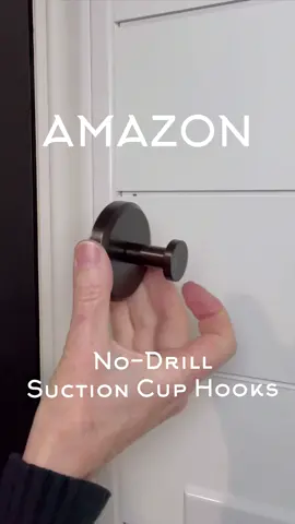 These amazing hooks LOOK like real hardware but there’s no drilling required! Use them anywhere! (Shop my link in bio) They use a powerful suction to stick to smooth surfaces like glass, tile or mirrors. And they come with peel & stick acrylic plates to stick to porous or textured surfaces. The possibilities are endless! Oh, and they come in ALL the finishes! #amazonhome #amazonmusthaves #amazonfinds #homehacks 
