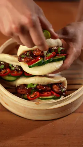 Crispy shrimp bao #homemade #bao #buns 