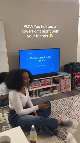 This was honestly SOOOO fun, 10/10 would recommend hosting a powerpoint presentation night with your friends 😂 it also doubled as a dip party and everyone brought a dip #powerpointnight #powerpointparty #powerpointpresentationparty #presentationnight #presentationnightideas #girlsnight #girlsnightideas #dipparty 