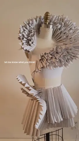 so many papercuts #fashionschool #fitnyc #TikTokFashion #fashiontok #wearableart #couture #nyfw #fashiondesigner #missuniverse #sustainablefashion