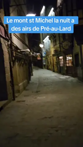 le mont st Michel la nuit après le tournage de twd daryl dixon #montstmichel #harrypotter #presaulard #hogsmead #france🇫🇷 