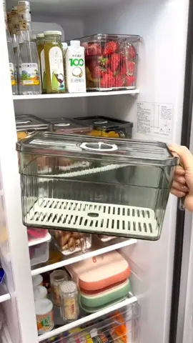 Kotak Kontainer TY26002/TY26001 Transparan Rak Makanan Kulkas / Organizer Kulkas / Kotak #kotakmakanan #toples #tempatpenyimpananbuah #fypindonesia 