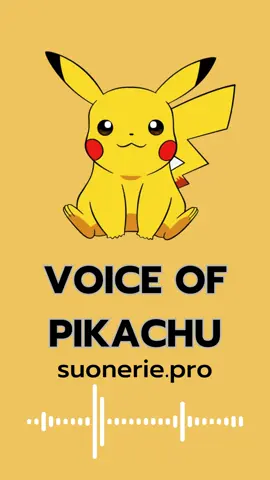 La suoneria del telefono Voice Of Pikachu è la suoneria più in voga al giorno d'oggi. La sostituzione dei suoni delle chiamate in arrivo sul tuo telefono con le suonerie Voice Of Pikachu è ora completamente gratuita. Scaricamento: https://suonerie.pro/voice-of-pikachu/ #suonerie  #suoneriegratis  #suoneriepro