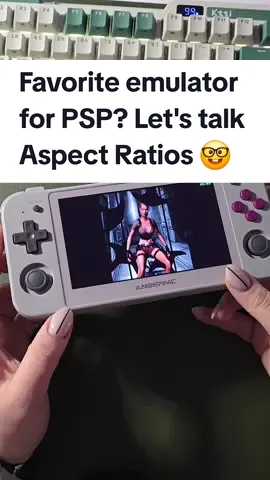 If you can avoid integer scaling when emulating(by using a device that gives you the system's native aspect ratio), you'll have the best pixel viewing experience of course -- which is why a lot of us who are deep into emulation have multiple devices for different systems :) The RG505 is gonna be the best bet for PSP emulation with that 16:9 aspect ratio and PS Vita OLED screen... now for my 4:3 favorite... well let me know if you want a video on that 😆 #emulatorgaming #psp #Playstation #psvita #retrogames #retrogaming #retrohandheld #handheldgaming #emulatorhandheld #pspgaming #techtok #laracroft #grandtheftauto #gtavicecity #tombraider #laracrofttombraider 