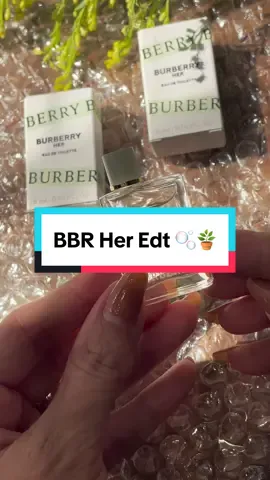 BBR Her EDT mini size 5ml 🪴 hương ngọt thanh dịu dàng rất iuu 🫧 #unboxing #uyenperfume #fypシ #BeautyTok #nuochoamini 
