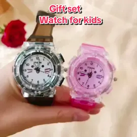 Gift set, cute led luminius watch for kids #watchforkids #reloforkids #watchkid #luminouswatch #goodthing #fypシ #trending #foryou #kidswatch #goodprice #kidsgift #girlswatch 