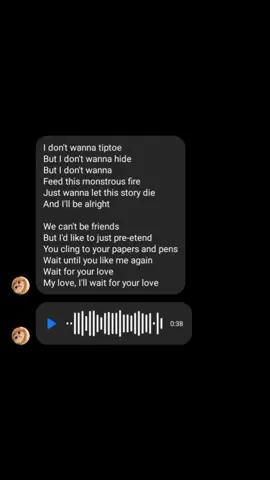 we can't be friend🥀 @arianagrande #wecantbefriends #arianagrande #singing #coversong #lyricsvideo #voicemessagesongcover #foryou #4u #fyp #ppp #lfl