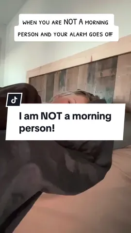 I have NEVER been a morning person and I will NEVER be a morning person! 😂😂  #moretime #MomsofTikTok #momtok #notamorningperson #ihatemornings #snoozethealarm #snooze #exhaustedmillennial #exhaustedmom #idontwantto #alarmclock 