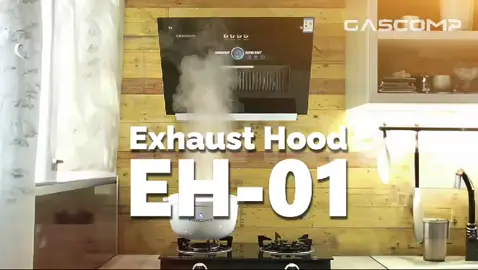 Exhaust Hood dari Gascomp, sekarang masak ga ngebul lagi gessss. #cookerhood #hood #gascompsuperlock #tipsmasak #produklokal #fyp 