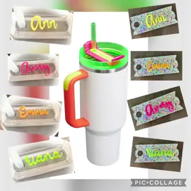 The Spring Fling collection is being released and we have the perfect nameplates to accessorize!! 🤩 Who else is loving the bright neon colors!? 🙋🏼‍♀️Which one do have? Comment below! ⬇️ #stanleyspringfling #stanleyspringcollection #spring #springfever #neoncolors #stanleyaddict #SmallBusiness #tiktokshop #stanleynameplate #eastergifts #personalizedgift 