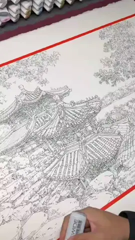 Một cách mới để vẽ một ngôi đền Trung Quốc👍👍👍 #Howtodraw #👍👍👍 #good #douyin抖音 #ypfッ 
