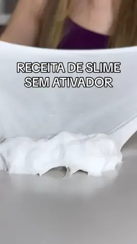 RECEITA DE SLIME SEM ATIVADOR! #slime #fy #fazendoslime  