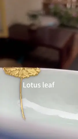 Golden lotus leaves#foryou #fyp #handmade #handwork #craftsman #craftsmanship #Repair 
