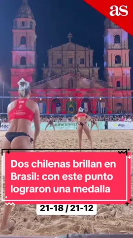 ¡GIGANTES! 🇨🇱👏 Francisca Rivas y Amanda Recart lograron medalla de bronce en 6ª etapa del Circuito Sudamericano. Así fue el punto del triunfo en Brasil... 🇧🇷🏐 #voleibol #voleibolplaya #beachvolleyball #chile #chilenas #teamchile #sudamericano #brasil 