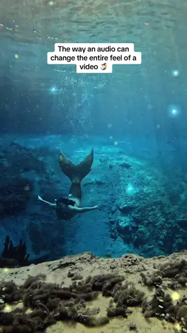 Do you prefer brighter mermaid audios or darker siren audios? #thelittlemermaid #mermaidunderwater #fyp #viral #underwaterscene #freediving #creatorsearchinsights #professionalmermaid 