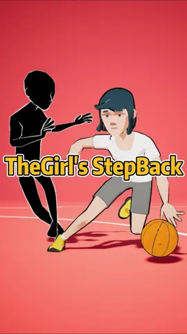 The Girl's Step Back.So Cool!!Must Learn!! #basketballtraining #3danimation #basketballtiktok #basketballgirl 