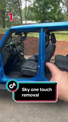 Keep bolts in order.  If not you will damage your top 🥴 #jeep #jeepwranger  #skyonetouch 
