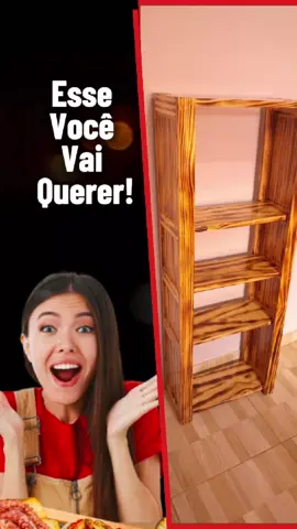 Mais uma Ideia 💡 genial Feito de Sobras de Madeira, Esse Todo Mundo Vai Querer #prateleira #woodwork #tiktok #satysfying #artesanatoemmadeiras #diyproject 