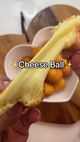 Cheese Ball! 🧀 Only 3 Ingredients! ✨Follow me for more easy and delicious recipes! Ingredientes: -3 Cups of Mussarela cheese  - 1 Egg - 2 Tbsp of corn starch  ✨How to do: Mix all ingredients in a bowl. Start mixing with a spoon and then with your hands until the dough becomes homogeneous. Make little cheese balls and fry in hot oil. If you want, you can use the air fryer ( preheat the air fryer at 395°F (200° C), bake the cheese balls for 10 minutes. Serve with marinara sauce and Enjoy!!! #easyrecipeideas  #appetizers  #snacks  #viralrecipeideas 