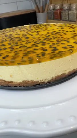 ‼️Passion fruit CHEESECAKE‼️ THANK YOU for 1M🙏🏽 . . . #cheesecake #cake #Foodie #fyp #celebration  #montreal 