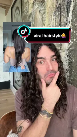 obsessed with this super viral claw clip #ponytail #hairstyle but… does it work on NOT straightened hair🤷‍♀️🤷‍♀️ @mariaaiellohair #hairtok #clawclip 