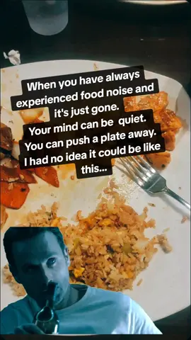 I had no idea there was another way to live.  My mind was so loud because of constant food noise.  I can now live my life without thinking if food from the minute I get up until I go to bed.   I can eat 1/2 of my food when we eat out and take the rest home.  I could never understand how people could do this. I finally feel normal...that is what a GLP1 did for me. #mounjaroweightloss #weightlosstransformation #weightlossprogress #glp1community #foodnoise  #Meme #MemeCut #CapCut 