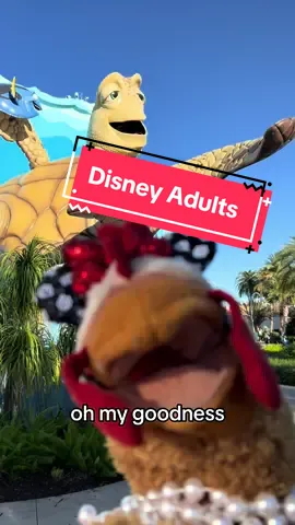 If #disneyadults were chickens. #mrsChickers hanging at #disneyworld #distok #disney #artofanimationresort 