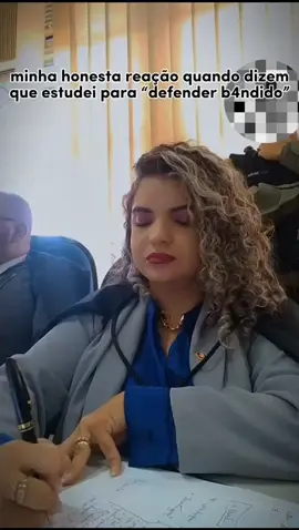 Que advogado(a) ou estudante de direito nunca ouvi de algum parente ou conhecido que ia defender bandido. #soltaopresoseujuiz #liberdadevaicantar #advogada #fyp #foryou 