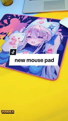 Rainbow holographic mouse pad?waterproof?it is available from April 1st to 30th PST.#custom #vograce #mousepad #illustration 