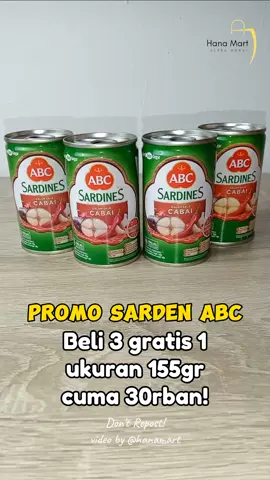 kapan lagi beli 3 gratis 1 cuma 30rban😍tersedia varian lainnya#sarden #sardines #sardenabc #sardenkaleng 