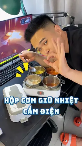 Hộp Cơm Giữ Nhiệt Cắm Điện Có thể Nấu được luôn . Mình thấy rất tiện lợi 👌🏻   #hopcomvanphong #hopcomgiunhiet #hopcom #hopcomdien #giunhiet #comvanphong #comnha #vanla_noam #reviewhopcomcamdien 