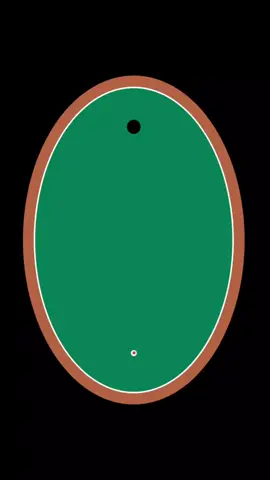 Elliptical Pool Table_ Impossible to miss one focus if you shoot in any direction from the other one.