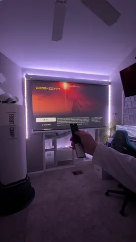 Movie Night with  @vividstorm  This motorized projector screen material is so amazing. It never ceases to amaze me how the projector’s lasers sink in the screens material and reject ambient light from around the room. You are able to immerse yourself in the movie in the right way!🍿  Projector being used is by @xgimitech Horizon Ultra  it supports Dolby Vision and Audio  Link in Bio 🔗  #vividstormscreen #homecinema #movienights #dolbyvision #appletv