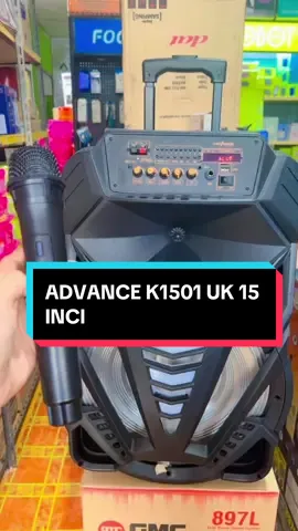 Advance K1501 UK 15 INCI free dua mic wireless suara mantul buat pakai karaoke #advance #advancek1501 #speaker #speakerbluetooth #speakerkaraoke 